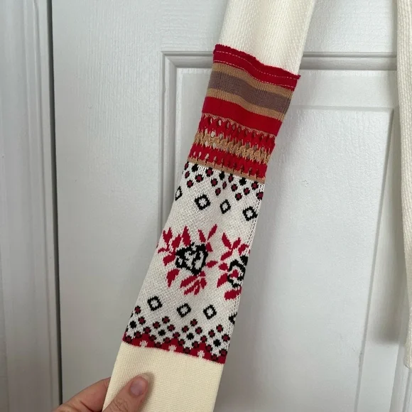 Free People Mikah Notch Neck Top in Cream Combo - Picture 5 of 5